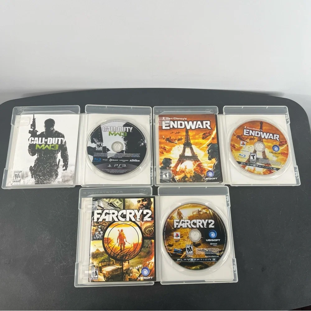 PlayStation 3 PS3 Slim Console System Bundle Lot & 14 Games Tested & Working